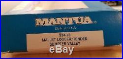 2-6-6-2 MANTUA Mallet Logger Steam locomotive/tender Sumpter Valley ho scale