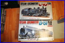 2 Arii M 150 Scale 0 Kits Steam Locomotive Japanese C-10 +D-51 Boxed