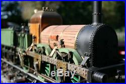 3.5 LIVE STEAM ANTIQUE / VINTAGE SCRATCHBUILT SCALE locomotive LION and TENDER