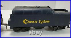 4-4-2 STEAM LOCOMOTIVE RAILROAD CHESSIE SYSTEM #64 O/O72 Scale Gauge Series