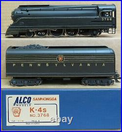 ALCO Models/Samhongsa Pennsylvania K-4s Steam Engine BRASS SERVICED HO-Scale