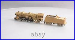 Akane HO Scale Brass Heavy 2-8-2 Steam Locomotive & Tender Unpainted EX