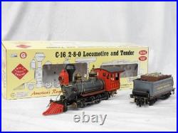 Aristo-Craft G Scale C-16 2-8-0 Steam Locomotive and Tender