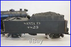 Aristo-Craft Steam Locomotive Santa Fe 4-6-2 Pacific With Tender G Scale