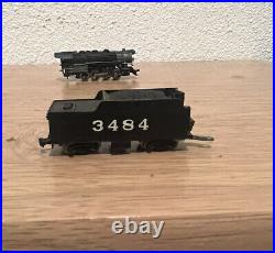 Atlas n scale 0-8-0 steam locomotive and tender AT&SF