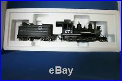 BROADWAY LIMITED IMPORTS D&RGW C-16 2-8-0 #271 in Black On30 Scale SOUND equip