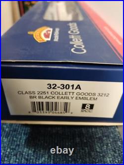 Bachmann 1/76 scale Class 2251 Collett Goods 3212 in BR Black Early Emblem