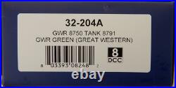 Bachmann 32-204A GWR 8750 Tank No 8791 GWR Green OO Scale NEW