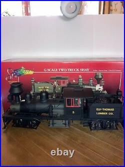 Bachmann G Scale Spectrum #81198 Ely Thomas 36T, 2 Truck Shay Engine, OB