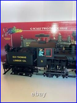 Bachmann G Scale Spectrum #81198 Ely Thomas 36T, 2 Truck Shay Engine, OB