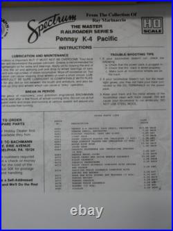 Bachmann Spectrum 41-0840-14 HO Scale Pennsy Pacific Locomotive & Tender R/N1361