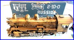 Brass Atlas, United Scale Models 2-10-0 Frisco Russian Unpainted Boxed