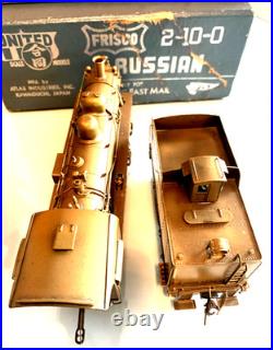 Brass Atlas, United Scale Models 2-10-0 Frisco Russian Unpainted Boxed