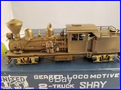 Brass United PFM 2-Truck Class B Shay Geared Locomotive ho scale Runs well