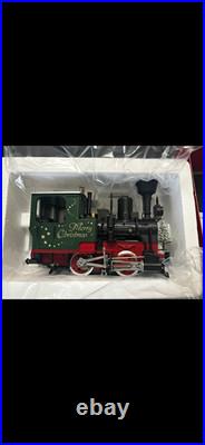 CHRISTMAS MODEL TRAIN SET LGB G Scale 122.5 0-4-0 Christmas Steam Locomotive