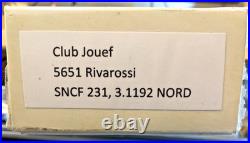 Club Jouef 5651 Rivarossi loco SNCF 231 3.1192 Nord HO Scale