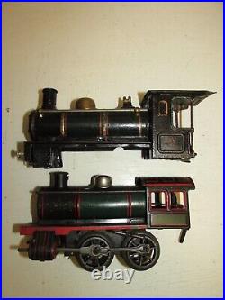 Convolute Old Carette Scale 0 Sheet Metal Railway Uhrwerks Steam + Loco Body