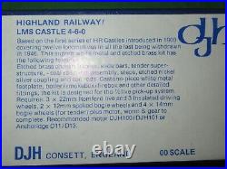 DJH OO scale Highland Railway LMS Castle Class 4-6-0 loco kit unbuilt boxed