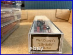 Disney Lilly Belle N Scale Steam Locomotive and Train Cars 4 Pc Set Lowell Smith