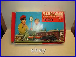 Fleischmann 1000 Scale H0 Train Steam Locomotive Clockwork + Dumper Tracks