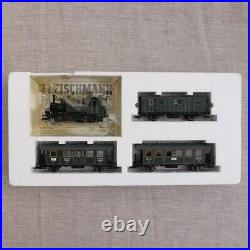 Fleischmann 4901 Bavarian passenger train set of Pt2/3 loco & 3 coaches HO scale