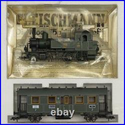 Fleischmann 4901 Bavarian passenger train set of Pt2/3 loco & 3 coaches HO scale