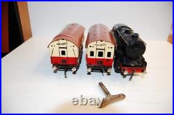Fleischmann Scale 0 Train U 320/2 R Steam Locomotive 99 221 Cart 400 401 Tracks