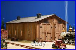 G SCALE LOCOMOTIVE SHED BUILDING FOR USE w LGB ACCUCRAFT MTH DIESEL LIVE STEAM