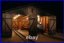G SCALE LOCOMOTIVE SHED BUILDING FOR USE w LGB ACCUCRAFT MTH DIESEL LIVE STEAM