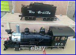 G Scale Accucraft D&RGW 2-8-0 C25 Locomotive- Coal Fired- Live Steam