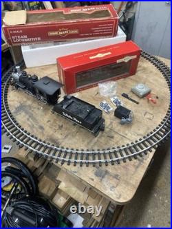 G Scale Bachman Big Haulers Engine Tender and Passenger Wagon With Track