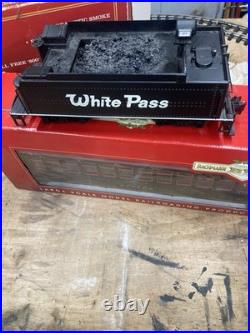 G Scale Bachman Big Haulers Engine Tender and Passenger Wagon With Track