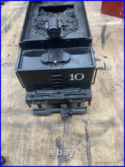 G Scale Bachman Big Haulers Engine Tender and Passenger Wagon With Track