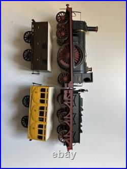 Gwr Broad Gauge 4-2-2 2021 Class Locomotive Ex. B&er. 7mm Scale With Two Coaches