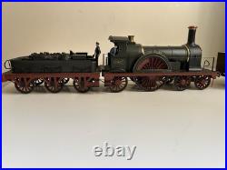 Gwr Broad Gauge 4-2-2 2021 Class Locomotive Ex. B&er. 7mm Scale With Two Coaches