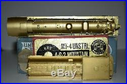 HO Scale Brass Key Southern Pacific MT-4 UNSTRL 4-8-2 Mountain Steam Locomotive