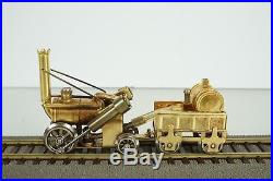 HO Scale Live Steam Steven's Rocket Locomotive Set with Collector Case & Supplies