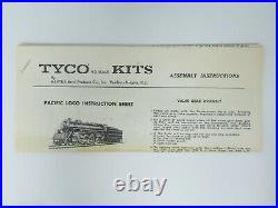 HO Scale Tyco K212 Unpainted 4-6-2 Pacific Steam Locomotive Kit Plastic & Metal