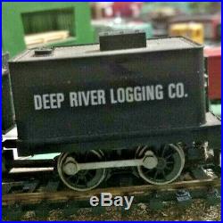 HO scale Deep River Logging steam engine with Tender RARE Vintage