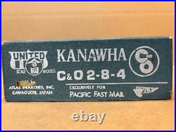 HO scale United C&O 2-8-4 steam brass locomotive