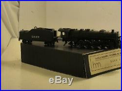 Hallmark Brass Illinois Central 2547 HO Scale 4-8-2 Steam Engine and Tender