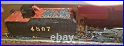 Heins O scale two rail brass Southern 2-8-2 steam loco and tender in good cond