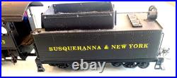 Ho Brass Pfm United Scale Susquehanna & Ny 2-8-0 #123 Locomotive & Tender