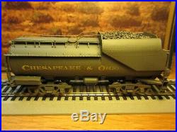 Ho Scale Brass Hallmark Chesapeake & Ohio 2-8-2 K-2 Steam Locomotive & Tender