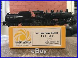 Ho Scale Brass Sunset Models Southern Pacific M-6 SP 2-6-0 Steam Engine #1746