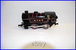 Hornby Hachette Scale 0 Sheet Metal Steam Etat +4 Passenger Cars +4 Freight Car