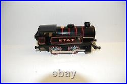 Hornby Hachette Scale 0 Sheet Metal Steam Etat +4 Passenger Cars +4 Freight Car