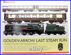Hornby Oo Scale R3400 Golden Arrow Last Steam Run, 3 X Pullman, Loco (u21)