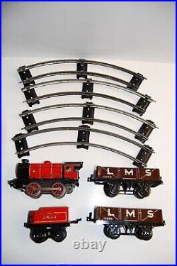 Hornby Train Meccano Scale 0 Train M 1 Lms Steam Locomotive 3435 +2 Freight Car