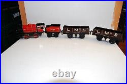 Hornby Train Meccano Scale 0 Train M 1 Lms Steam Locomotive 3435 +2 Freight Car